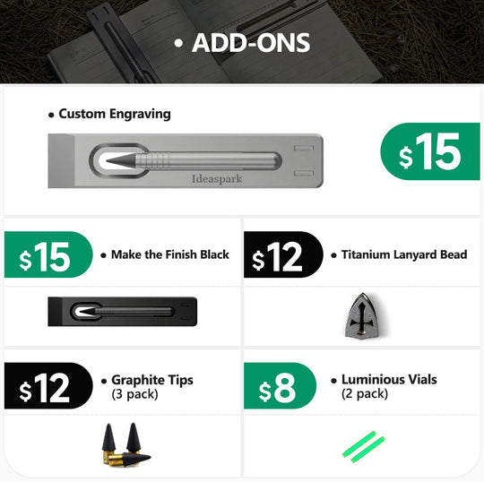The BookBond Pen: Titanium Multitool Bookmark