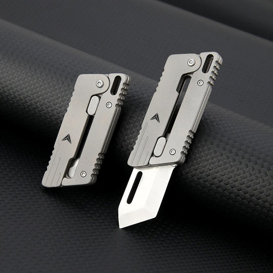 VOLOS Flick Ninja – Titanium Gravity Fidget Knife | Mini EDC Blade with Unique Opening