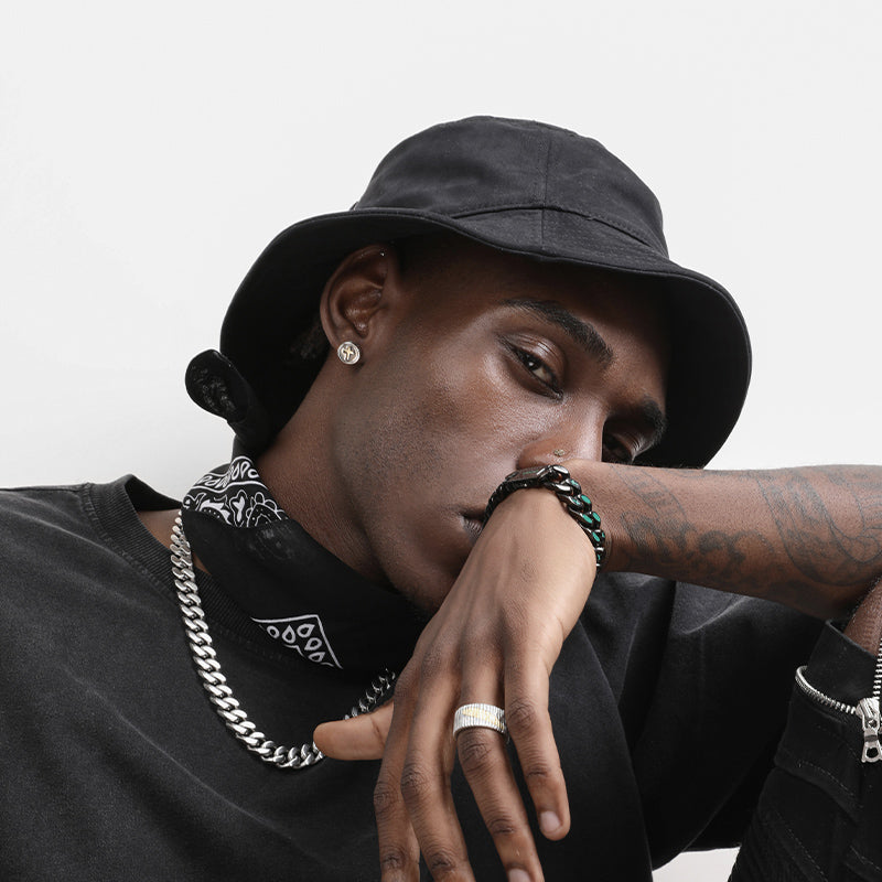 VortexLink– Dual-Sided Titanium Steel Cuban Bracelet