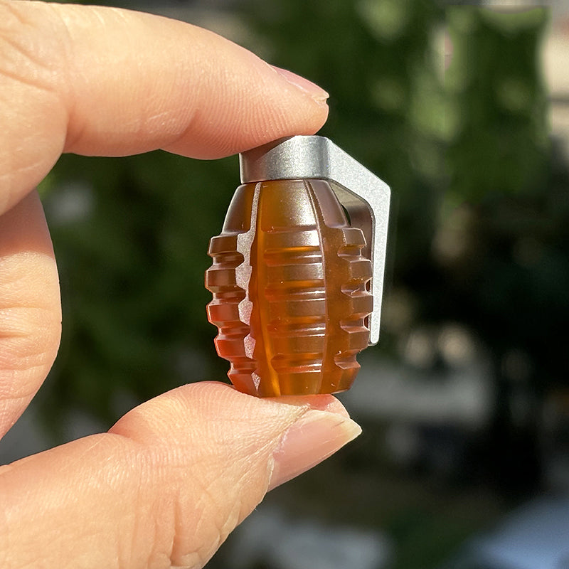 ADD ONS : Hand Grenade Titanium Knife Pendant