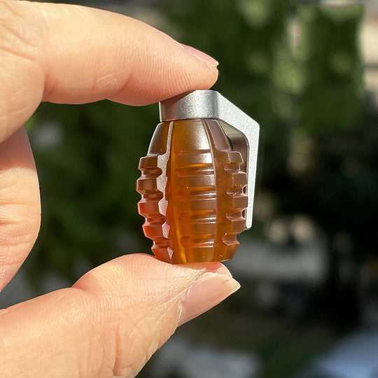 ADD ONS : Hand Grenade Titanium Knife Pendant