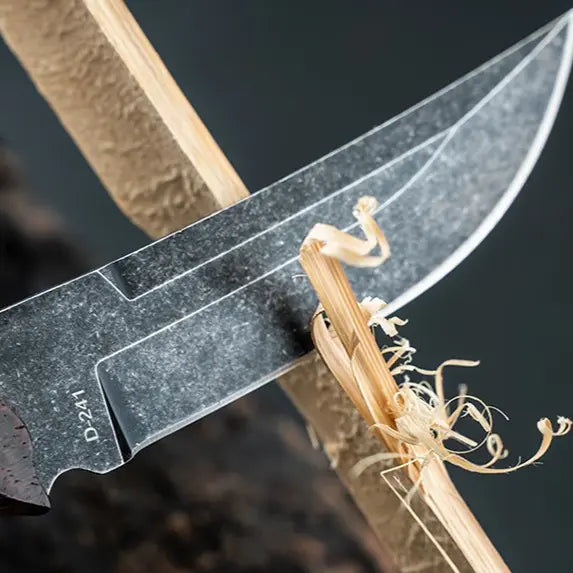 TimberForge Bushcraft Fixed Blade Knife – 5Cr15 Steel Outdoor Survival Knife