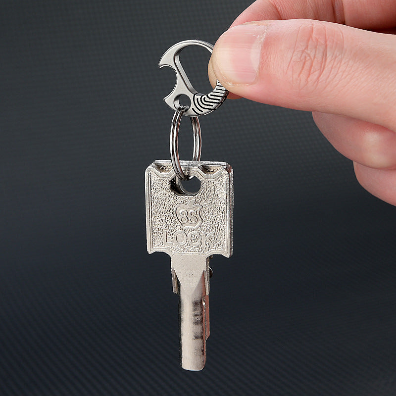 ADD-ONS: Mini titanium alloy car key clip backpack quick-release