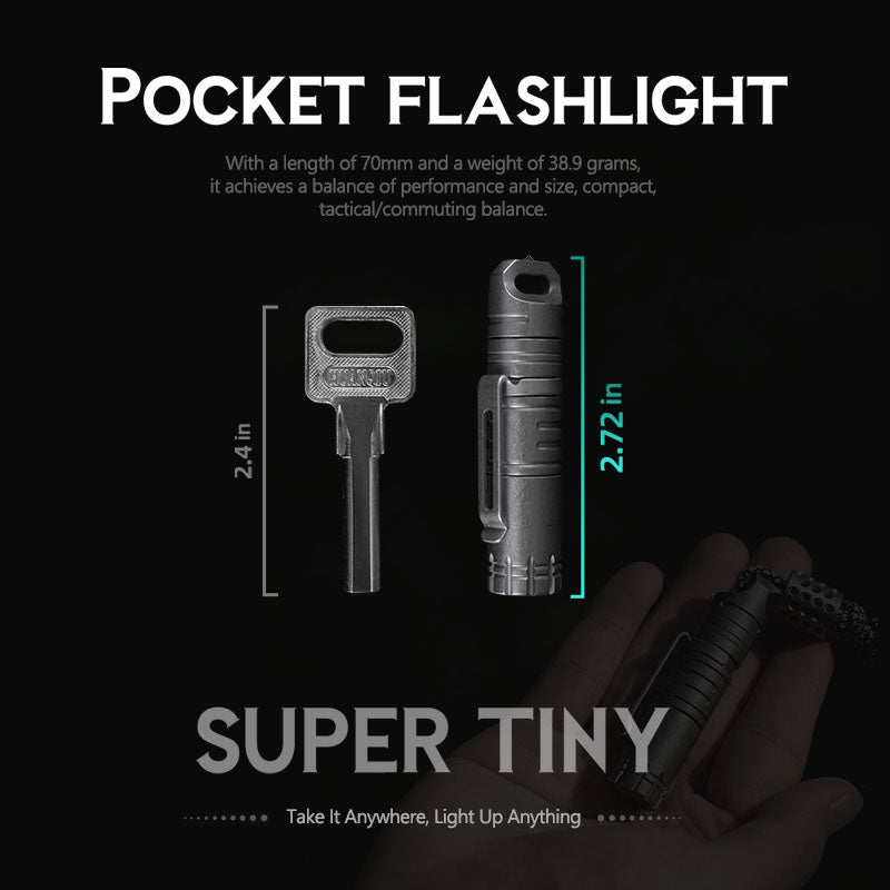 Der Wegfinder: Wiederaufladbare Taschenlampe aus Titan