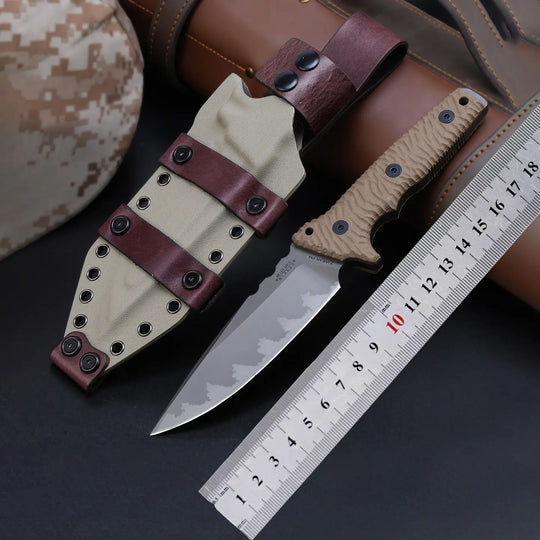 Juggernaut: Z-WEAR Steel 8mm Overbuilt Fixed Blade | Tactical Pry-Knife with Hybrid Kydex Sheath
