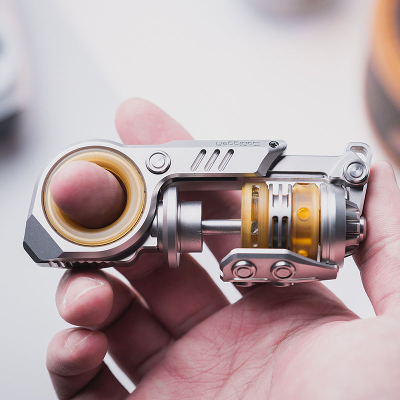 Titanium Keychain Fidget Sinian-Style Titanium Fidget Toy | Inspired by GoBiggeR Design – Edctitan