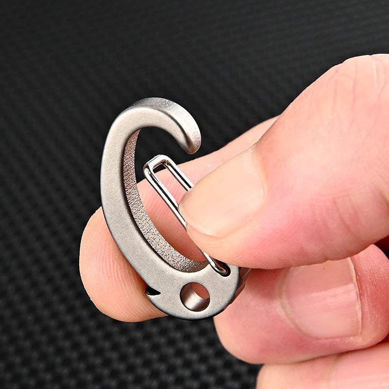 ADD-ONS: Mini titanium alloy car key clip backpack quick-release