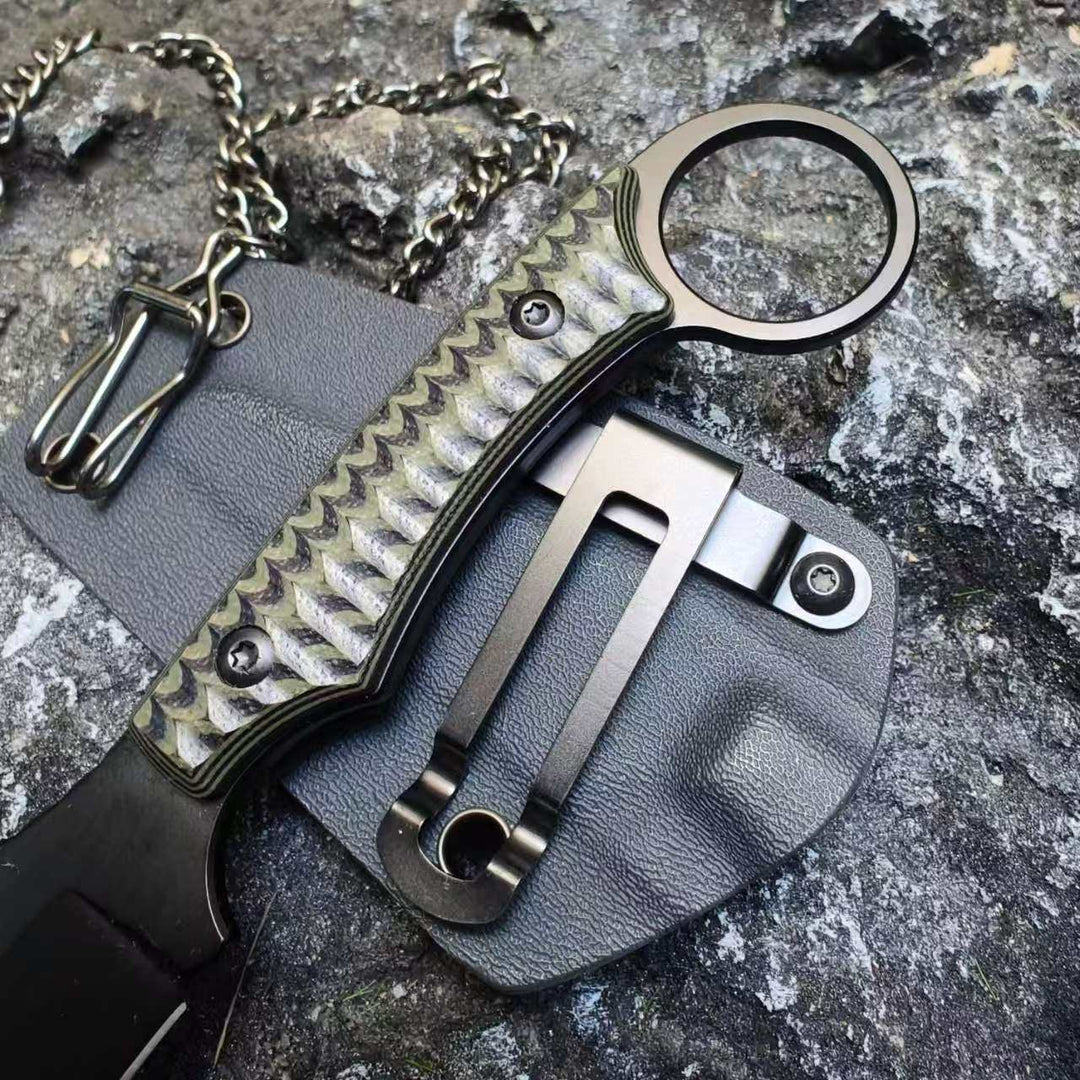 Demon| D2 Steel Fixed Blade Knife| G10 Handle