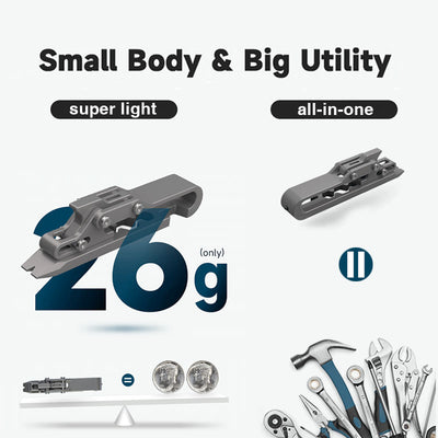 The K-Smart Keychain 2.0: 11-in-1 Titanium Multi-Tool