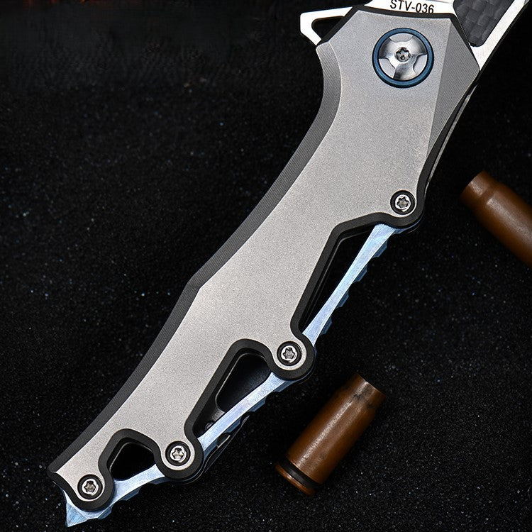 ShadowRidge M390 – Carbon Fiber Titanium Folding Knife