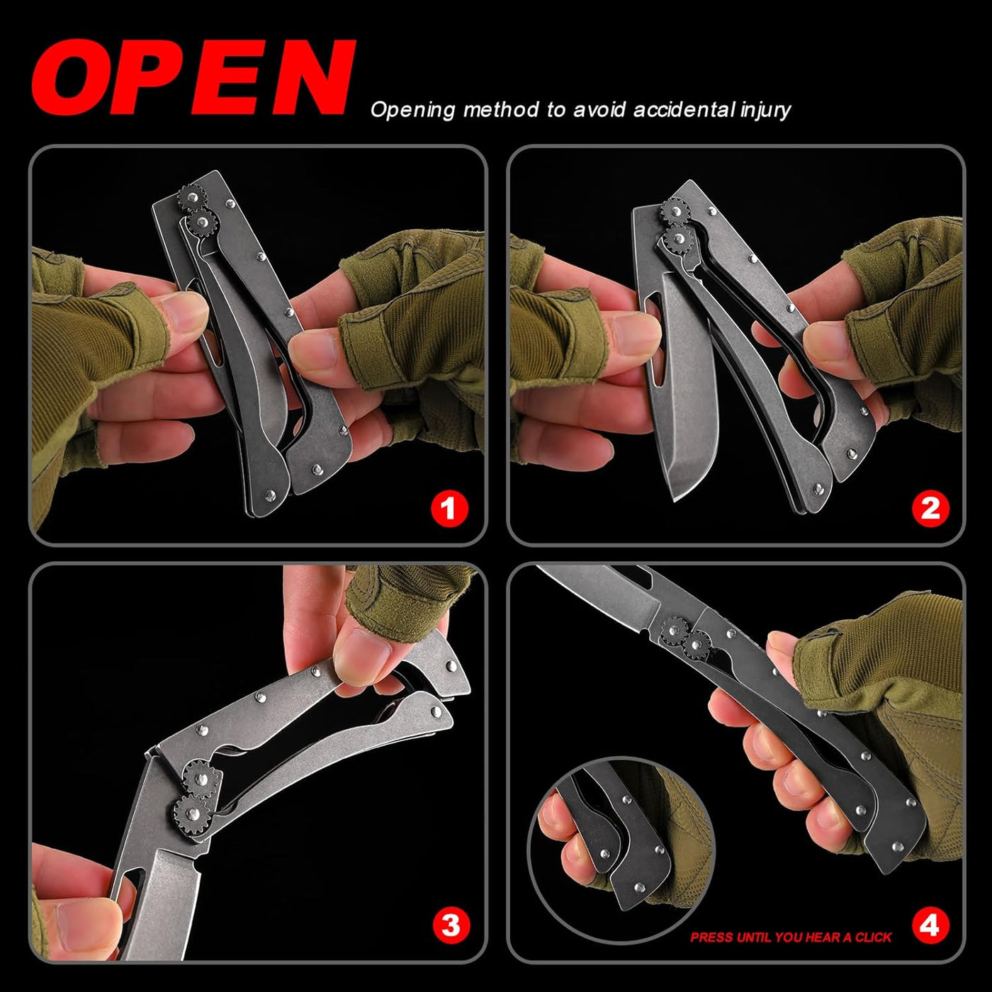 GearAxis:  Outdoor Folding Pocket Knife