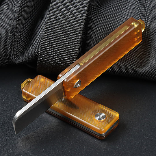 TiSpin Blade — Titanium Magnetic Fidget Utility Knife