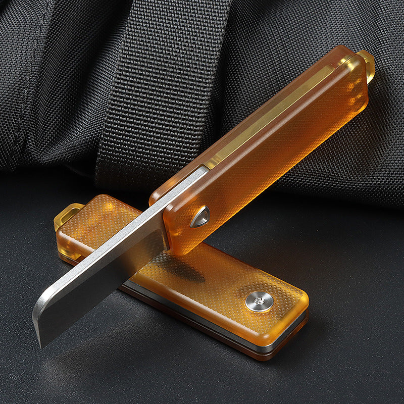 TiSpin Blade — Titanium Magnetic Fidget Utility Knife