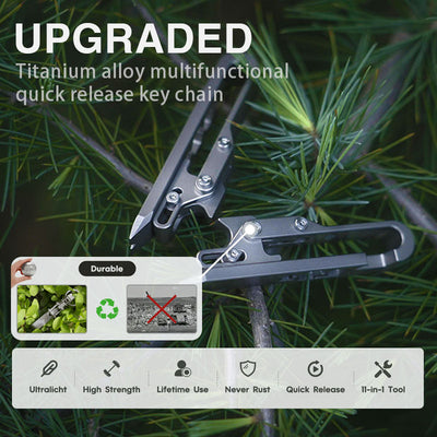 The K-Smart Keychain 2.0: 11-in-1 Titanium Multi-Tool