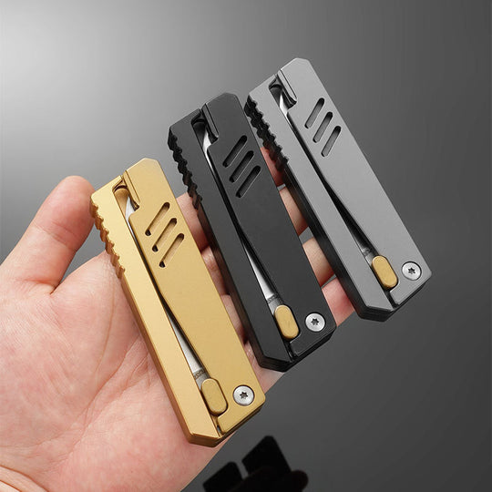 Lightning-Fast Gravity Knife – Al Alloy EDC Blade with One-Hand Opening