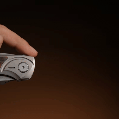 GraphiX: Ti & Carbon Folding Knife — M390/D2 Blade