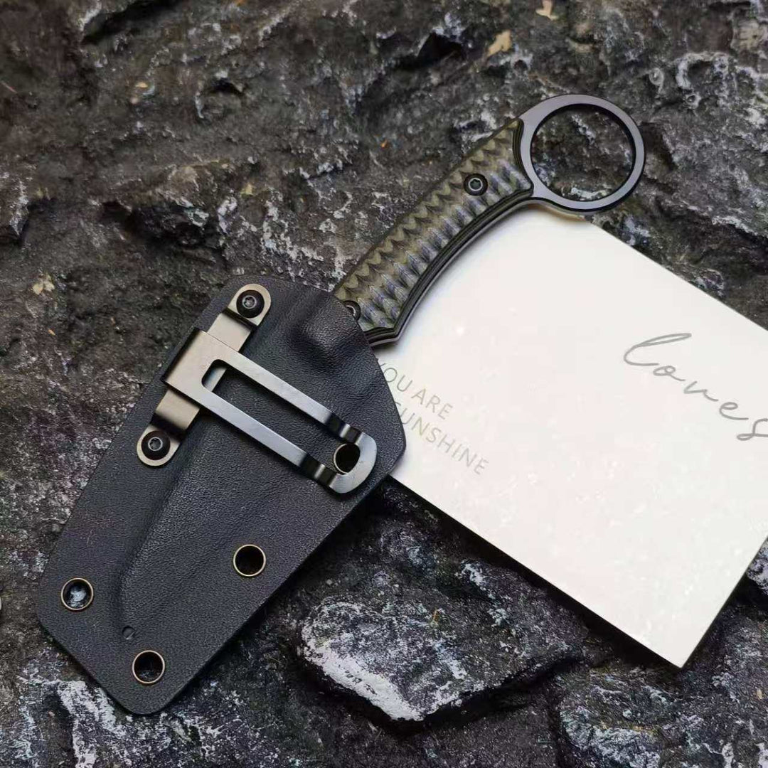 Demon| D2 Steel Fixed Blade Knife| G10 Handle