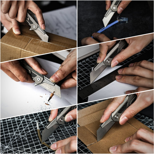 The WindSlice - Mini EDC Titanium Folding Utility Knife