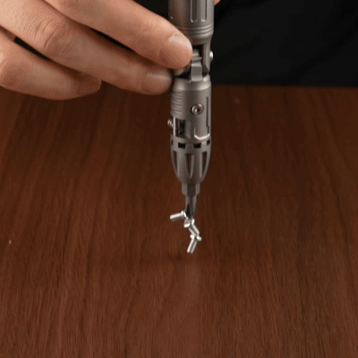 Arcos Driver：4-Angle Foldable Titanium Ratchet Screwdriver