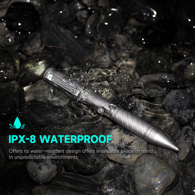 BoltLite: Titanium Pen, Flashlight & Pry Bar in One