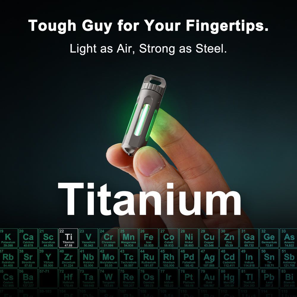 NoxTi - The Tritium Keychain—Carry the Glow. Own the Night