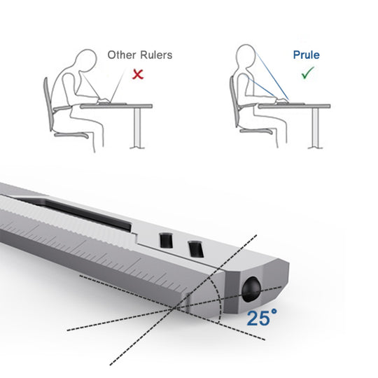 The Prule: Titanium Multifunctional EDC Foldable Ruler