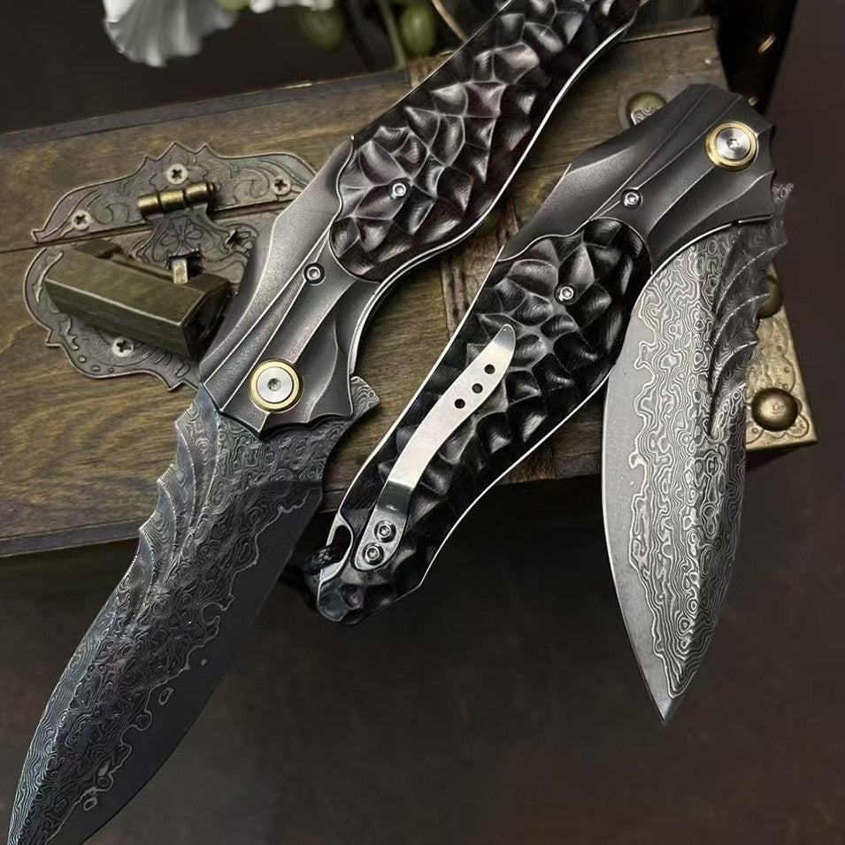 Devil's Soul | VG10 Damascus Steel Forged Knife