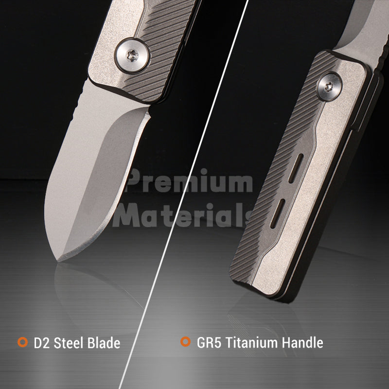 TiNova: Magnetic Titanium Mini EDC Knife & Fidget Tool