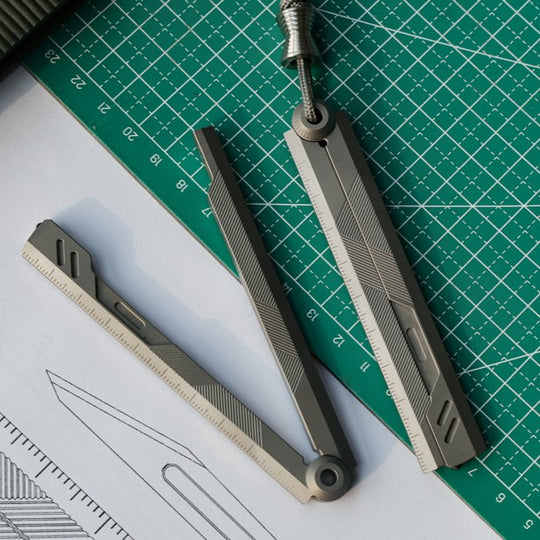 The Prule: Titanium Multifunctional EDC Foldable Ruler