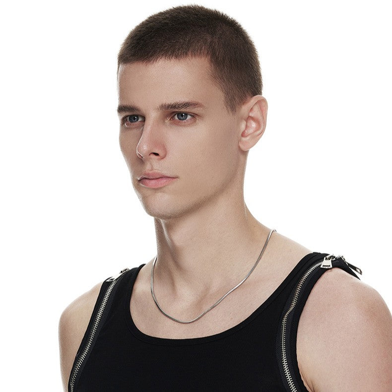 Atlas Chain Necklace – Square Snake Design, Unisex 316L Stainless Steel