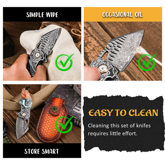 Verdal - The Pocket-Sized Handmade Damascus EDC Folding Knife