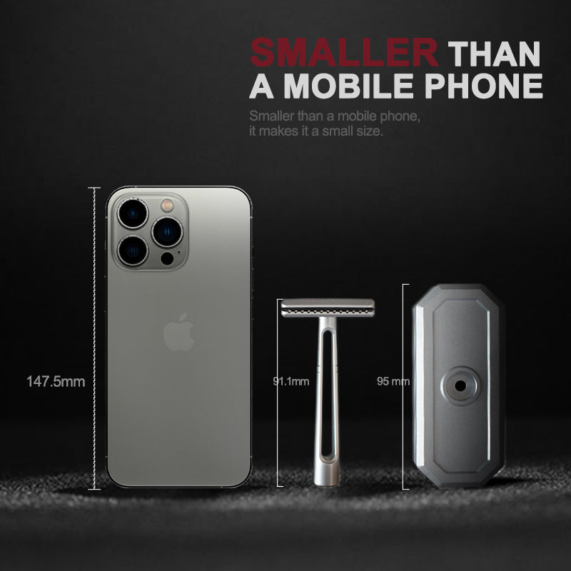 Titanium Motor Razor Titanium ModuRazor - Lightweight, Collapsible Razor for Portable Shavi ...