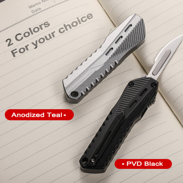 SwiftMamba | Quick-Deploy EDC Utility Knife – CNC Machined Scalpel Folder