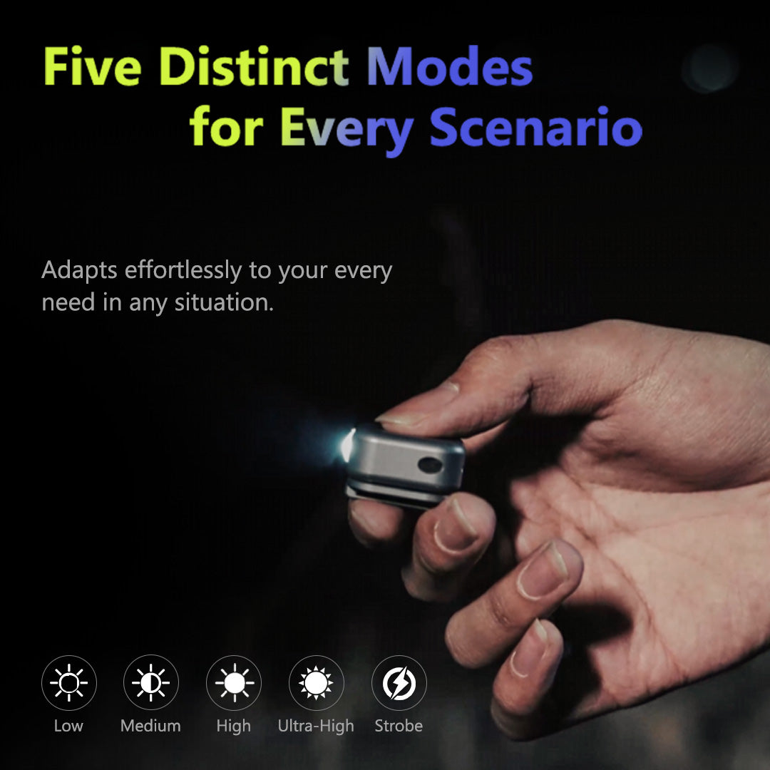 MagCoin: Titanium Magnetic Quick-Release Micro Flashlight