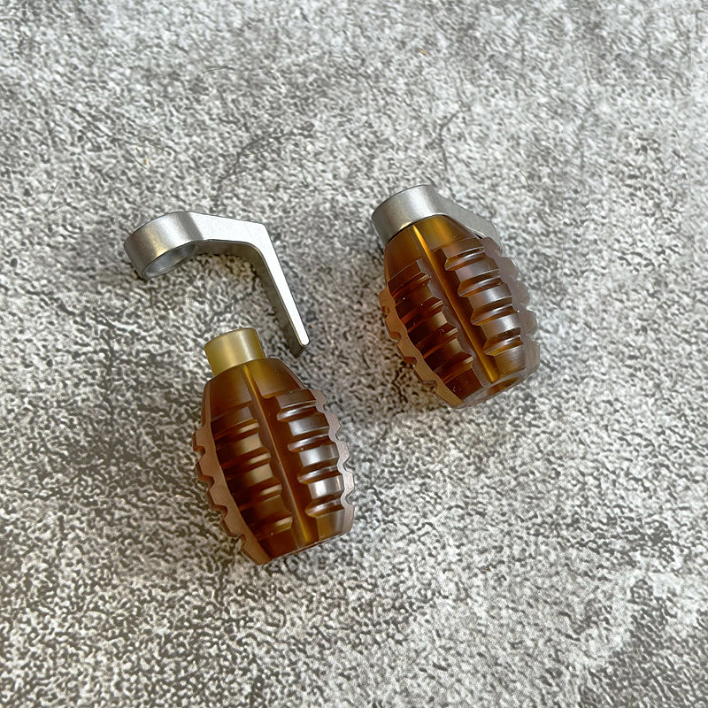 ADD ONS : Hand Grenade Titanium Knife Pendant