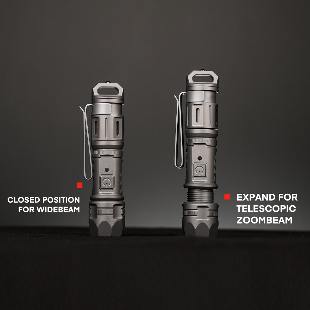 TiScope - The Compact Titanium Zoom Light for Everyday Carry