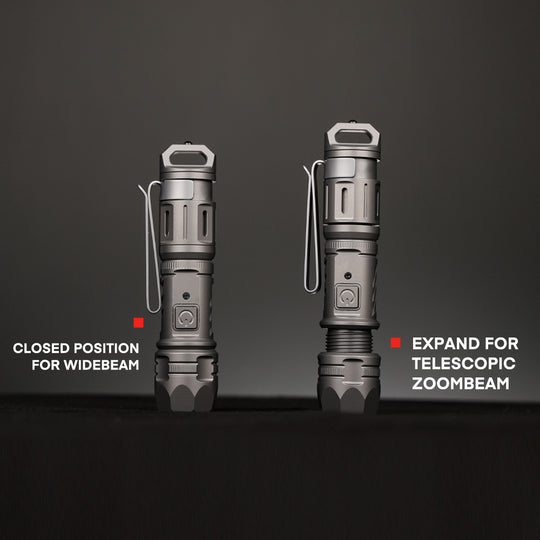 TiScope - The Compact Titanium Zoom Light for Everyday Carry