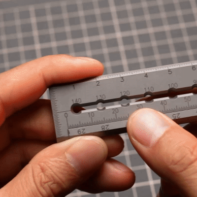 UnioArc: A 7-in-1 Titanium Folding Ruler That Works With You