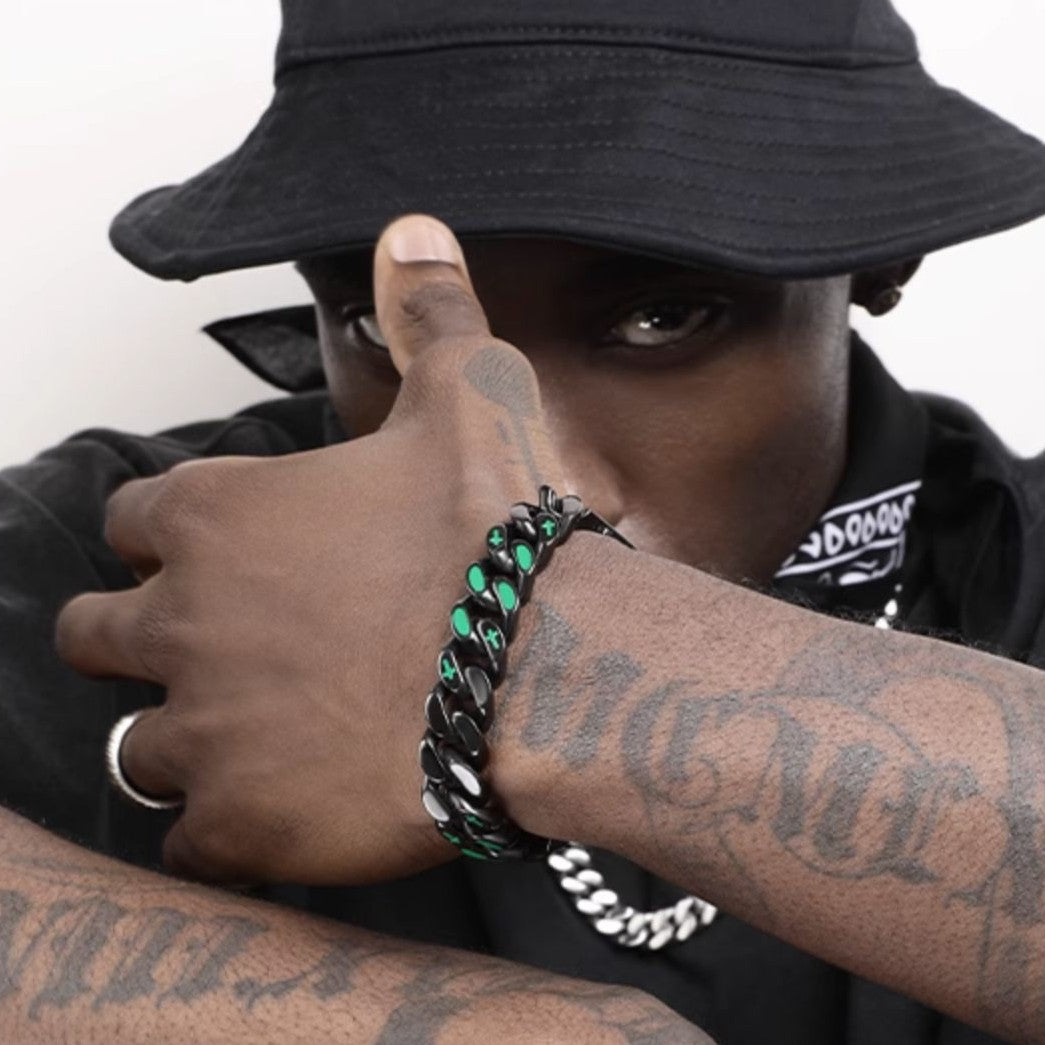 VortexLink– Dual-Sided Titanium Steel Cuban Bracelet