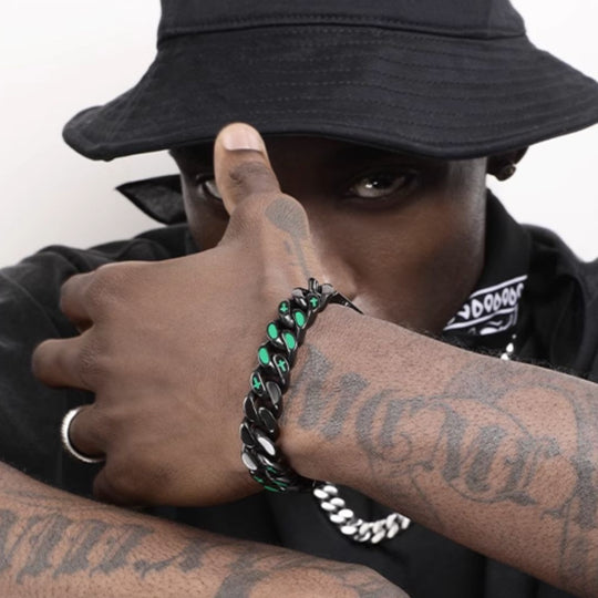 VortexLink– Dual-Sided Titanium Steel Cuban Bracelet