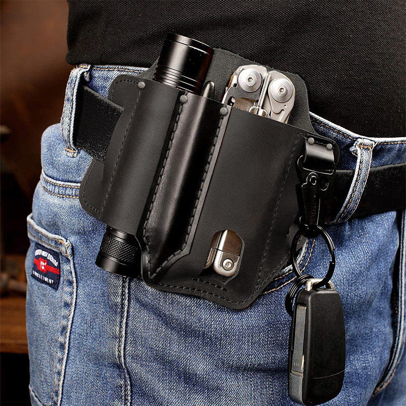 ADD ONS:  Leather Belt Loop Waist Multitool Sheath EDC Pocket Organizer Pouch