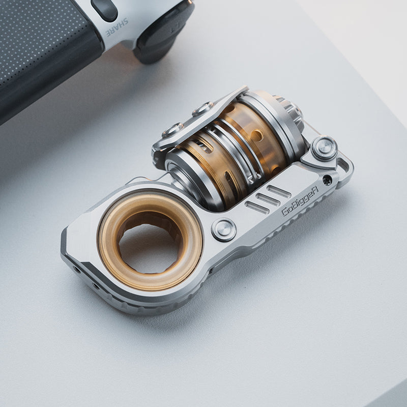 Titanium Keychain Fidget Sinian-Style Titanium Fidget Toy | Inspired by GoBiggeR Design – Edctitan