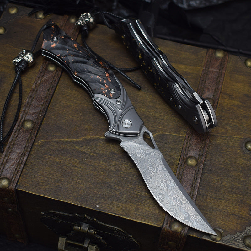 Night Owl – M390 Steel Carbon Fiber Tactical Folding Knife