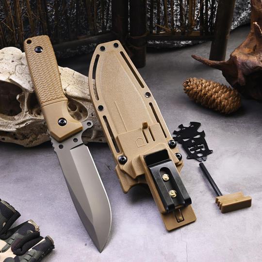 Talon Fixed Blade – Tactical Outdoor Survival Knife with Textured G10 Handle & Kydex Sheath