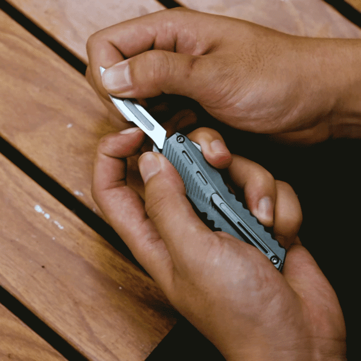 SwiftMamba | Quick-Deploy EDC Utility Knife – CNC Machined Scalpel Folder