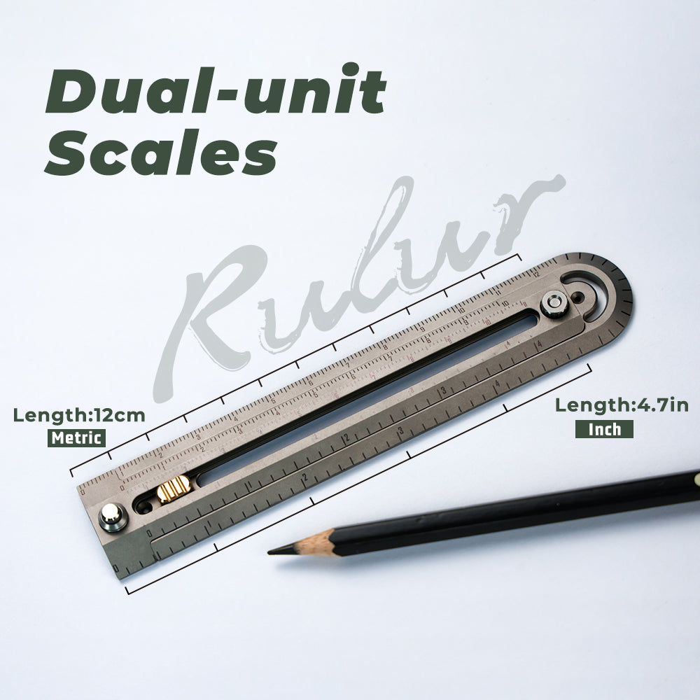 AllPro Ruler G2|Titanium EDC Measuring Tool That Does It All