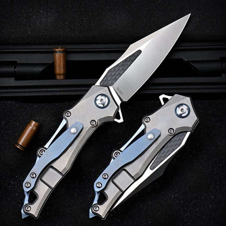 ShadowRidge M390 – Carbon Fiber Titanium Folding Knife