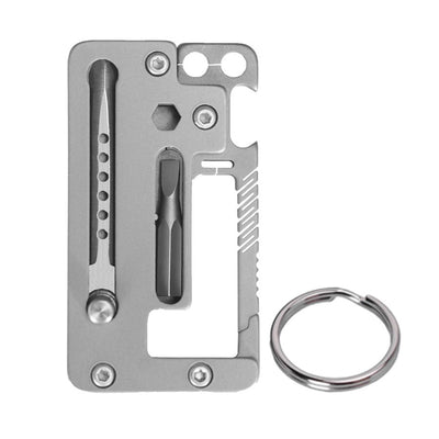 TitanClip Pro – Titanium EDC Carabiner Tool with Knife, Hex Wrench & Opener