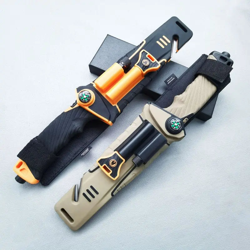 Vanguard Fixed Blade Survival Knife - 8Cr13Mov Stainless Steel Bushcraft Tool with Non-Slip Ergonomic Grip