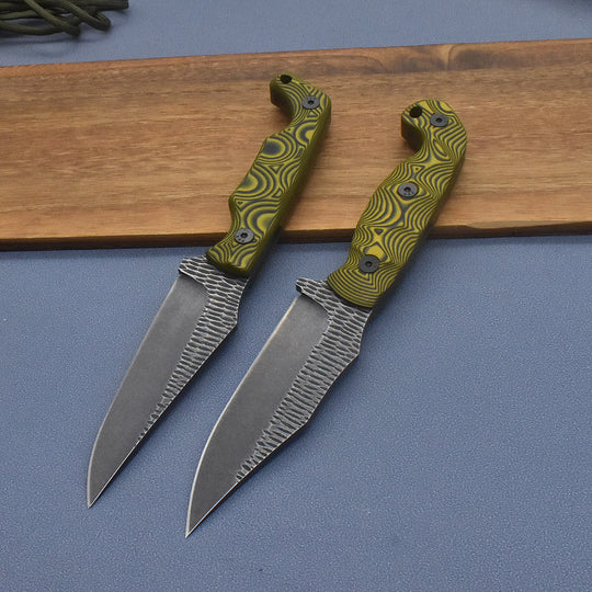 Venture-EDGE Survival Fixed Blade Knife - 1095 High Carbon Steel Bushcraft Tool